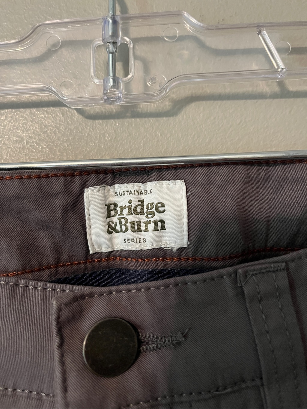 New! Bridge & Burn Bradley Pants Slim Fit In Gray Size 33r — image 6 of 8